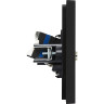 Двойная розетка TV+RJ45 IEK FORTEPIANO категория 6 FP137 черный FP-AK20-2-K02