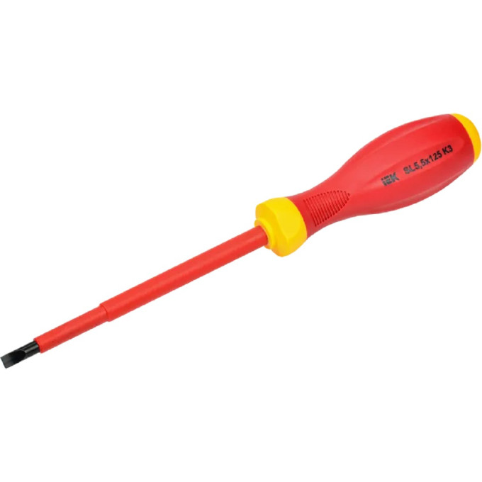 Отвертка диэлектрическая шлицевая IEK SL5,5х125 K3 1000В ARMA2L 3 A2L3-SC30-K3-SL-55-125