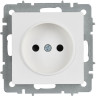 Розетка IEK BRITE BR-R10-10-K91 РС10-1-0-БрАБ 10А без заземл. Без защ. Шторок механизм арктич. Белая